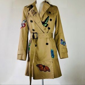 Hand painted butterfly 🦋 coat (after Valentino)